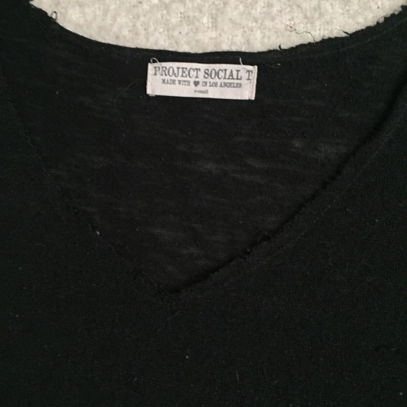 🖤 Urban Outfitters Slouchy Black Tee XS - Picture 6 of 6